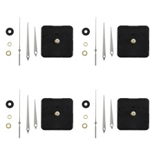 4X DIY High Torque Clock Mechanism, 3/ 10 Inch Maximum Dial Thickness, 4/ 5 Inch Total Shaft Length (White)