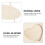 2Pcs Kids Hanging Photo Frames Beige Wood DIY Wall Display Frames 7