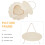 2Pcs Kids Hanging Photo Frames Beige Wood DIY Wall Display Frames 9