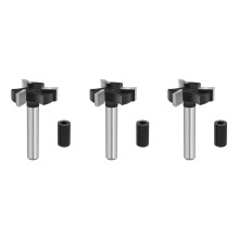 3X CNC Spoilboard Surfacing Router Bits, 1/4 Inch Shank 1 Inch Cutting Diameter, Slab Flattening Router Bit Planing Bit