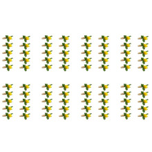 80 Pezzi Portatovaglioli Fatti A Mano Giallo Limone Finto con Portatovagliolo Vite per Matrimoni, Cene, Banchetti, Tovaglioli