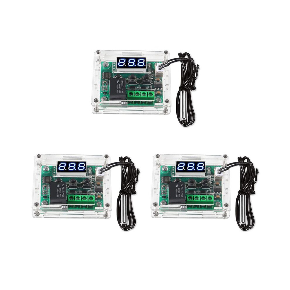 W1209 12V Digital Temperature Controller Board -50-110C Electronic Temperature Temp Control Module (3-Pack) 6031199731387