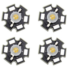 4X 3W High Power Star LED Light Lamp Bulb (White)