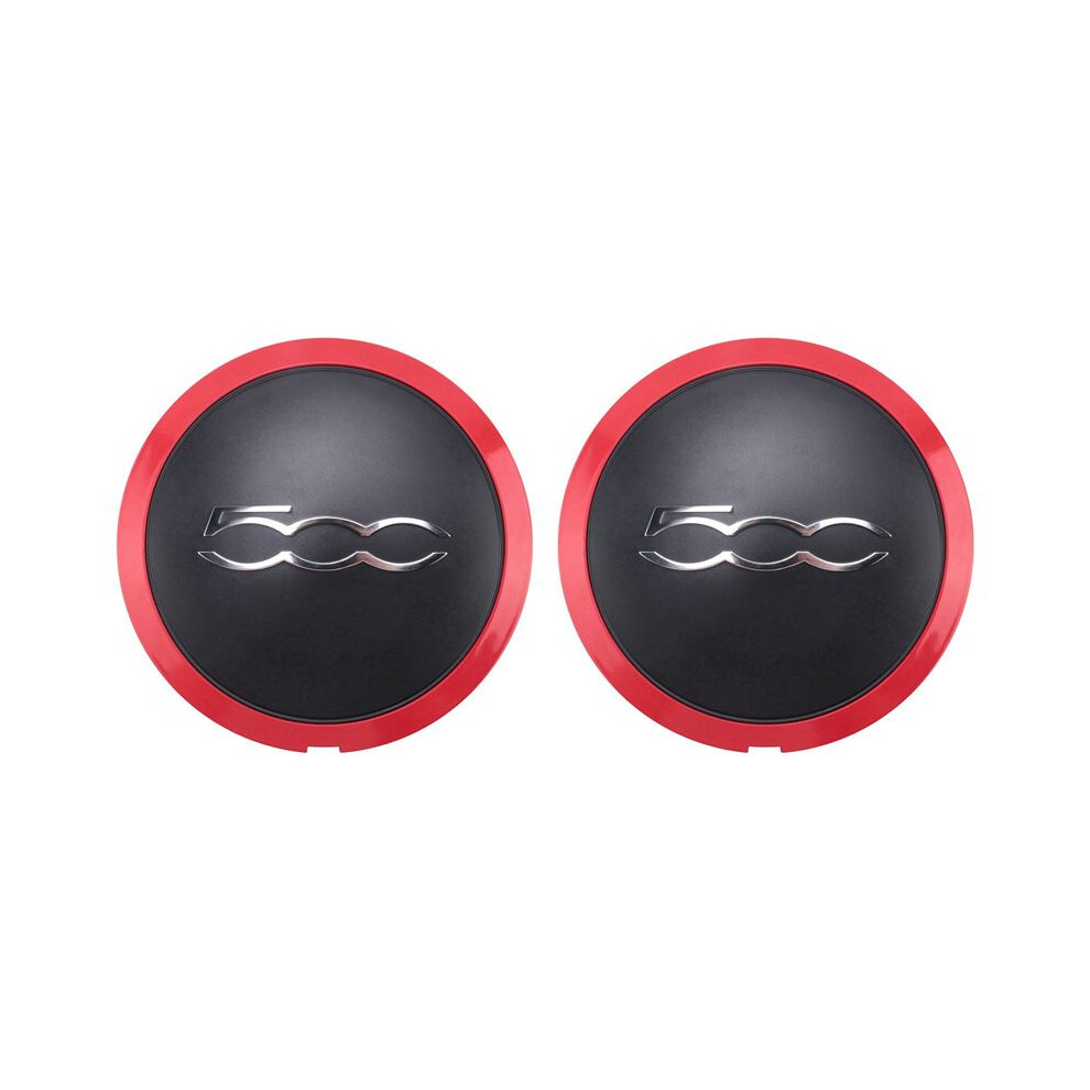 2Pcs 133Mm Hubcap For 500 Wheel Centre Hub Caps Emblem Sticker 68078419Ac 68078421Ac 51884863 Red 6034124948812