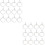40Pcs Silver Stainless Hook Rings Curtain Accessories for Hanging 6