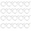 40Pcs Silver Stainless Hook Rings Curtain Accessories for Hanging 9