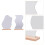 2Pcs Desktop Frameless Makeup Mirrors With Wooden Base 5