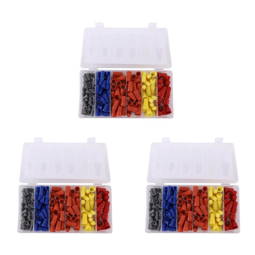 540Pcs Electrical Wire Connectors Screw Terminals, Easy Twist  Connector Kit with Spring Insterted Wire Nuts Cap