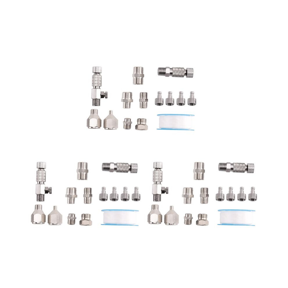 42Pcs Airbrush Adapter Set, Airbrush Quick Release Disconnect Couplers, Airbrush Adapter Kit Fitting Connector Kit 6032145496787