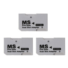 3X Memory Stick Pro Duo Card Reader Micro- TF to MS Pro Card Adapter Single Dual Slots for PSP Gamepad for PSP
