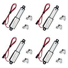 4X Actionneur Linéaire Électrique - Course de 2 Pouces, 64N/14,4 Lb, Vitesse 0,6 Pouce/S Actionneur de Mouvement Étanche Petit 12V