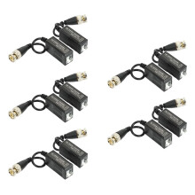 20 Par 40 Delar Passiv Video Balun-Sändare & Transceiver med Kabel för 1080P TVI/CVI/TVI/AHD/960H DVR-Kamera CCTV-System, Manlig BNC Till UTP