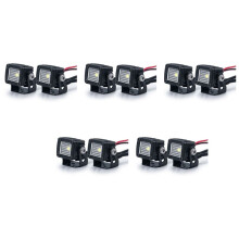 10x Modified Headlights Spotlights Car Top Lights Bumper Lights for AXIAL SCX10 TRX4 TRX6 1/10,D