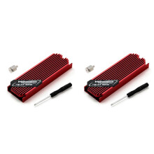 2X Dissipador de Calor Ultrafino M.2 SSD M2 2280 Disco Rígido de Alumínio Refrigerador de Alumínio Resfriador Almofada Térmica de Resfriamento