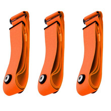 3X Herzfrequenzgurt Brustgurt für Coospo Polar Wahoo Mount Herzfrequenzsensor Monitor Elastisches Weiches Gurtband Orange