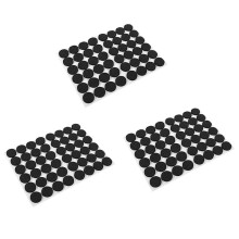 3X Antidérapant Tapis de Meubles Auto-Adhésif Rond Antidérapant ÉPaissie Pieds Protecteurs de  pour Bureau Table Chaise Canapé