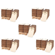 500PCS Blank Squares Wood Pieces Unfinished Round Corner Wooden Cutouts for DIY Project Engraving Decoration