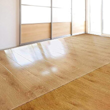 Clear Office Chair Mat for Hard Floors, HeavyDuty NonSlip PVC Floor Protector, 80x80cm