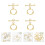 4Sets T-Bar Sluitingen Voor Sieraden in Goud 4