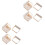 4 Pcs Creative Umbrella -Mounted Shelf Drain Storage Stand (Beige) 3