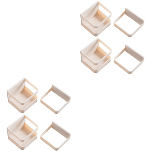 4 Pcs Creative Umbrella -Mounted Shelf Drain Storage Stand (Beige) 2