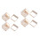 4 Pcs Creative Umbrella -Mounted Shelf Drain Storage Stand (Beige) 4