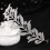 (Silver) Women\'s Rhinestone Leaf Headband - 50 Chars 1