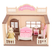 Set per Bamboletta per Bambole 1:12 con Figura di Coniglio, Mobili in Miniatura