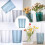 1Pc Blue Acrylic Wake Flower Bucket Multi-Purpose Storage Container 6