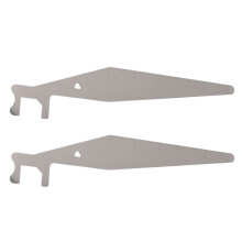 Ensemble de 2 pièces d'outils en acier inoxydable pour levier – Kit multifonction pour incendie et réparation