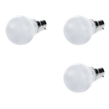 3X B22 Save LED Bulb Light Lamp 220V 3W Cool White New Imitate Ceramic)