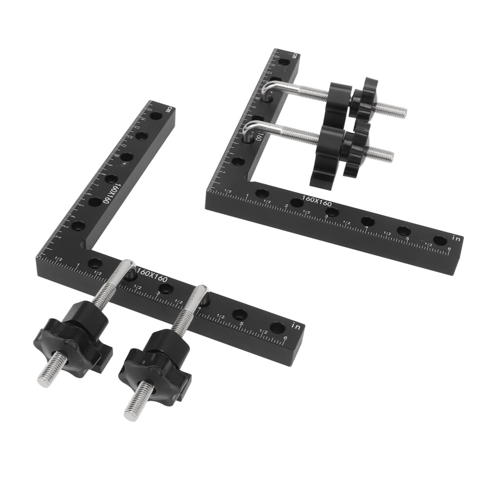 Aluminum Alloy Corner Clamp 90 Positioning Woodworking Cabinet Square 6931388833079