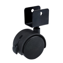 TOCOCO 1.5 Inch Swivel Caster Wheels, UShaped Bracket 16mm, No Brake, 4 Pack for Furniture Chairs