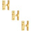 Self-Adhesive Right Angle Bolt Lock - Secure And Durable, 3pcs 9