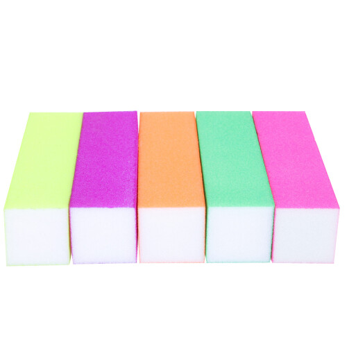10Pcs Assorted Color Manicure Nail Polishing Blocks Eva Material 1