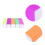 10Pcs Assorted Color Manicure Nail Polishing Blocks Eva Material 3