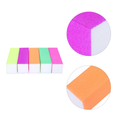 10Pcs Assorted Color Manicure Nail Polishing Blocks Eva Material 2