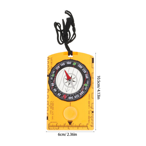 4Pcs Acrylic Hiking Compass Ruler Set Portable Outdoor Navigation Tool 1