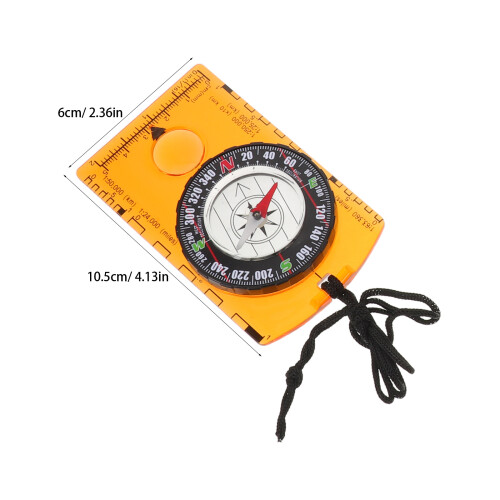 4Pcs Acrylic Hiking Compass Ruler Set Portable Outdoor Navigation Tool 2