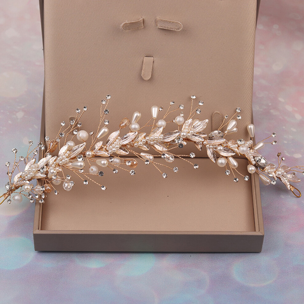 Creation-3C Bridal Flower Hair Hoop - Wedding Hairstyle Accessory