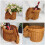 Rabbit Shaped Hand Woven Wicker Storage Basket For Nursery Organizer 3