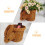 Rabbit Shaped Hand Woven Wicker Storage Basket For Nursery Organizer 6