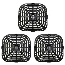 3X Luftfritteusen-Grillplatte für Instants 6QT-Luftfritteusen, Verbesserte Quadratische Grillpfannenplatten-Ersatzteile