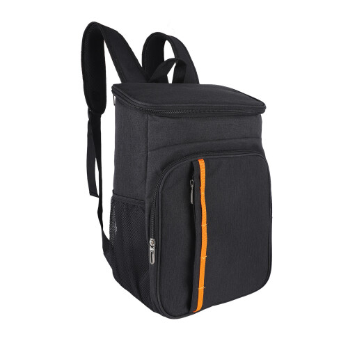 Insulated Camping Backpack Black 3-Layer Waterproof Cooler Bag