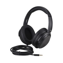 Dynamische Stereo-Kopfhörer 40mm Treiber, Geschlossener Rücken, 6,35mm Gold-Adapter, Schwarz