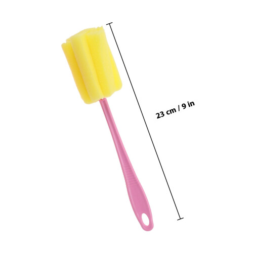 3 pcs sponge cleaning cup brush, hanging retractable, 2-color 2