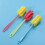 3 pcs sponge cleaning cup brush, hanging retractable, 2-color 6