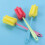3 pcs sponge cleaning cup brush, hanging retractable, 2-color 10