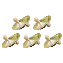 5 Paar 9Cm Hand Percussion Kupfer Becken Kinder Musik Instrument Ausbildung Spielzeug Messing