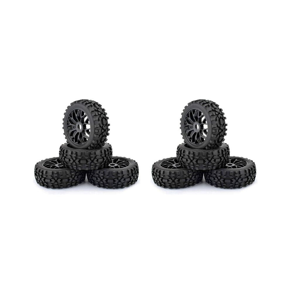 8Pcs 118Mm 1/8 Rc Off-Road Buggy Tires Wheel 17Mm Hex For Arrma Redcat Team Losi Vrx Hpi Wr8 Hsp Hobao 4713799192523